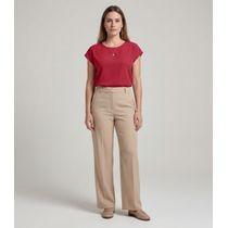 Blusa Feminina em Malha Infinita Cor Vermelho