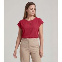 Blusa Feminina em Malha Infinita Cor Vermelho