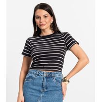 Blusa Feminina em Cotton Leve Rovitex Preto