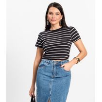Blusa Feminina em Cotton Leve Rovitex Preto