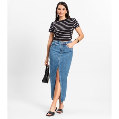 Blusa Feminina em Cotton Leve Rovitex Preto G / Preto