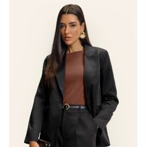 Blazer Feminino Em  Alfaiataria Endless Preto