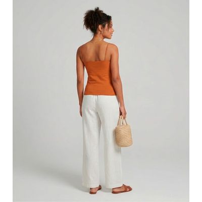 Blusa Feminina De Alça Poliamida Style Box Marrom P / Marrom