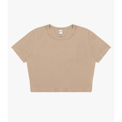 Blusa Básica Feminina Cotton Leve Rovitex Marrom M / Marrom