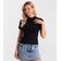 Blusa Feminina Básica Em Ribana Com Gola Rovitex Preto GG / Preto