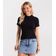 Blusa Feminina Básica Em Ribana Com Gola Rovitex Preto GG / Preto