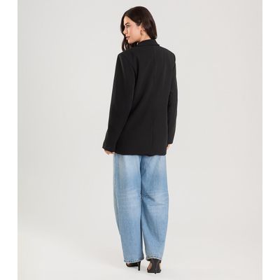 Blazer Alfaiataria Feminino Endless Preto PP / Preto