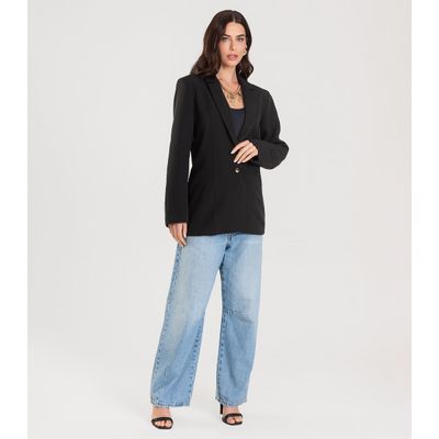 Blazer Alfaiataria Feminino Endless Preto PP / Preto