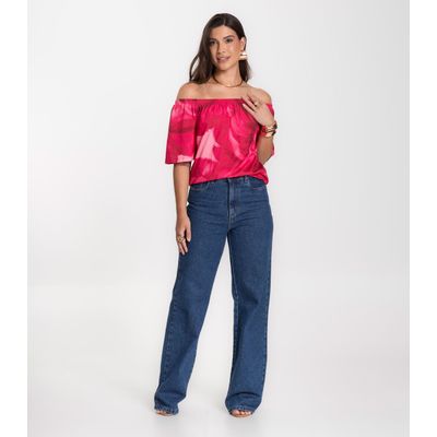 Blusa Feminina Ciganinha Infinita Cor Vermelho G / Vermelho