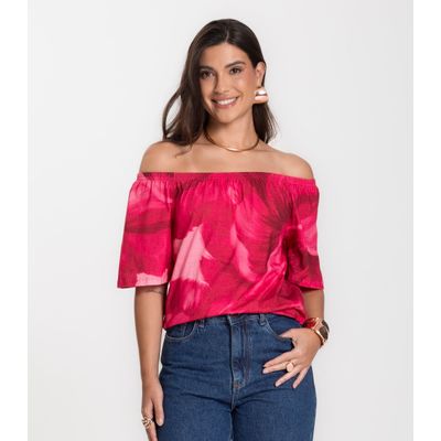 Blusa Feminina Ciganinha Infinita Cor Vermelho G / Vermelho