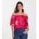 Blusa Feminina Ciganinha Infinita Cor Vermelho M / Vermelho
