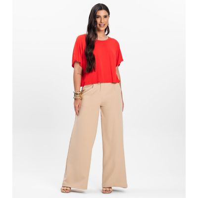 Blusa Feminina com Manga Morcego Rovitex Laranja P / Laranja