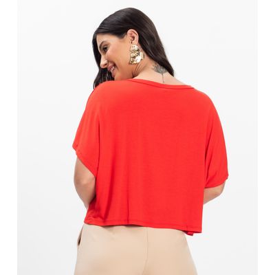 Blusa Feminina com Manga Morcego Rovitex Laranja GG / Laranja