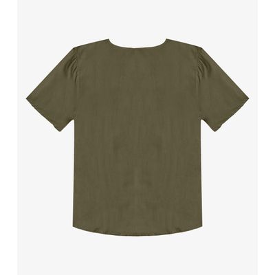 Blusa Feminina Com Recortes Frontais Infinita Cor Verde G / Verde