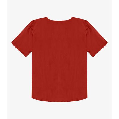Blusa Feminina Com Recortes Frontais Infinita Cor Laranja G / Laranja