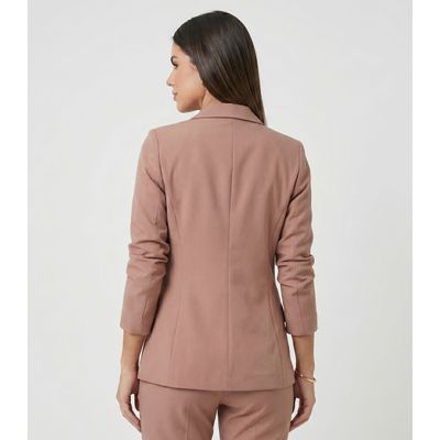 Blazer Feminino Alfaiataria Endless Marrom P / Marrom