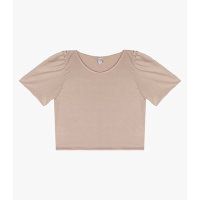 Blusa Feminina Em Malha Langui Infinita Cor Marrom M / Marrom