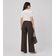 Blusa Feminina Em Tricot Listrado Dianna Bege GG / Bege