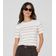 Blusa Feminina Em Tricot Listrado Dianna Bege GG / Bege