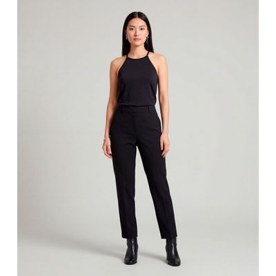 Blusa Feminina Com Cava Americana Infinita Cor Preto P / Preto