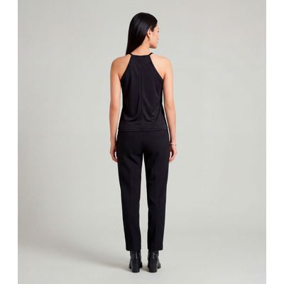 Blusa Feminina Com Cava Americana Infinita Cor Preto GG / Preto