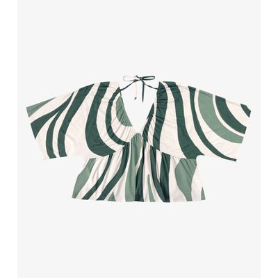 Blusa Feminina Com Abertura Nas Costas Endless Verde G / Verde