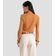 Blusa Feminina Gola Alta Cruzada Canelada Dianna Marrom M / Marrom