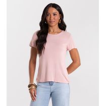 Blusa Feminina Básica Visco Tricot Rovitex Rosa