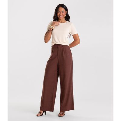 Blusa Feminina Básica Visco Maquinetada Rovitex Bege P / Bege