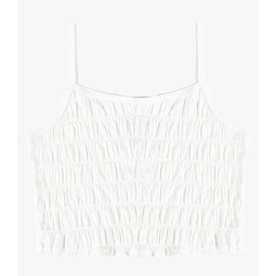 Blusa Feminina Com Alça Fina Infinita Cor Bege P / Bege