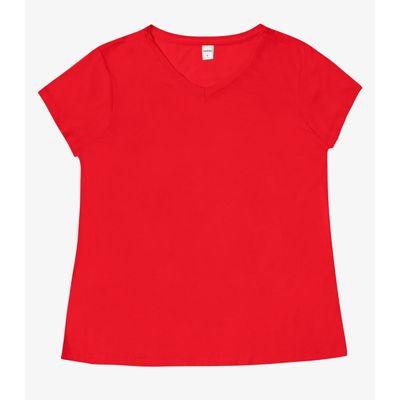 Blusa Básica Feminina Viscotorcion Rovitex Vermelho P / Vermelho