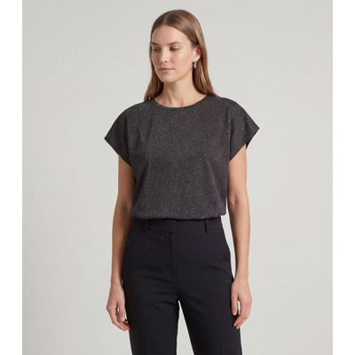 Blusa Feminina Ampla Infinita Cor Preto GG / Preto