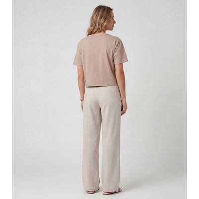 Blusa Feminina em Molecotton Viscose Infinita Cor Marrom P / Marrom
