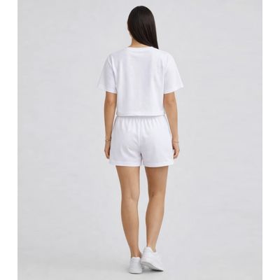 Blusa Feminina Em Malha Poliéster Infinita Cor Branco M / Branco