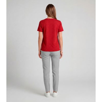 Blusa Feminina Básica Infinita Cor Vermelho M / Vermelho