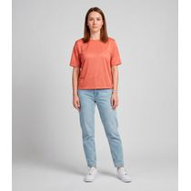 Blusa Feminina 100% Poliéster Básica Infinita Cor Laranja