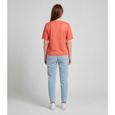 Blusa Feminina 100% Poliéster Básica Infinita Cor Laranja P / Laranja