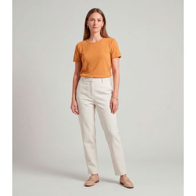 Blusa Feminina Básica Infinita Cor Amarelo P / Amarelo