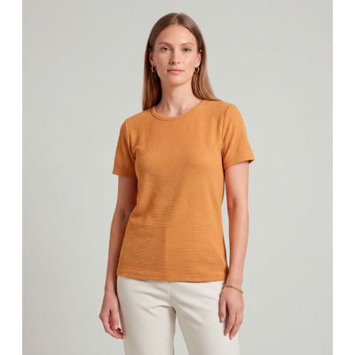 Blusa Feminina Básica Infinita Cor Amarelo G / Amarelo