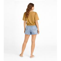 Blusa Feminina Com Franzido Na Manga Infinita Cor Marrom