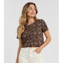 Blusa Feminina Estampada Select Marrom