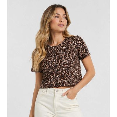 Blusa Feminina Estampada Select Marrom G / Marrom