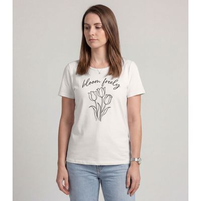 Blusa Feminina em Malha Visco Infinita Cor Bege P / Bege