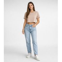 Blusa Feminina Em Malha Poliéster Infinita Cor Marrom
