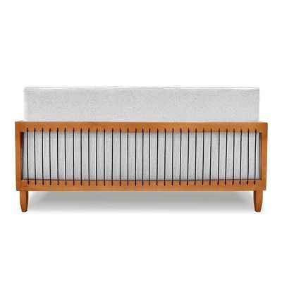 Sofá 2 Lugares Base De Madeira Mariana 160 Cm Linho Grigio S04 - D'rossi