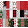 Bloco de Papel Texturizado Tema Natal, 25 Folhas, Lado Único, Papel Cartão Colorido para Scrapbooking, Cartões e Diários - Inkdotpot 15,24 Cm × 15,24 Cm / Multicolorido