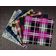 Bloco 25 Folhas Xadrez e Tartã, Papel Cartão Colorido Lado Único para Scrapbook, Fundo Decorativo e Diário - Inkdotpot 30,48 Cm × 30,48 Cm / Multicolorido