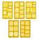Traceease Moldes de Desenho Floral Multi-Padrão para Scrapbooking, Design e Artesanato DIY, 5 Peças - IBA Crafts Amarelo