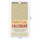 Calendário Perpétuo Rústico de Parede Listras e Chevron, Lembrete de Aniversário e Eventos Especiais, Planejador/Cartão-Presente - Inkdotpot 27,94 Cm × 13,72 Cm / Multicolorido