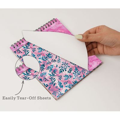 Bloco 25 Folhas de Papel Scrapbook Batik de Animais - Lado Único - Papel Cartão Colorido para Scrapbooking, Cartões e Diário - Inkdotpot 15,24 Cm × 15,24 Cm / Multicolorido